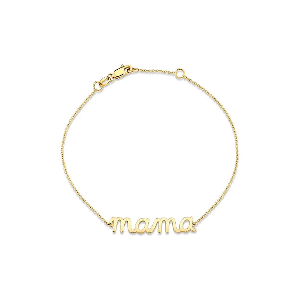 Mama Letter Sterling Silver Plating Bracelets