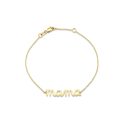 Mama Letter Sterling Silver Plating Bracelets