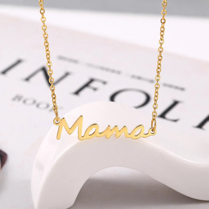 Mama Letter Titanium Steel Plating Bracelets