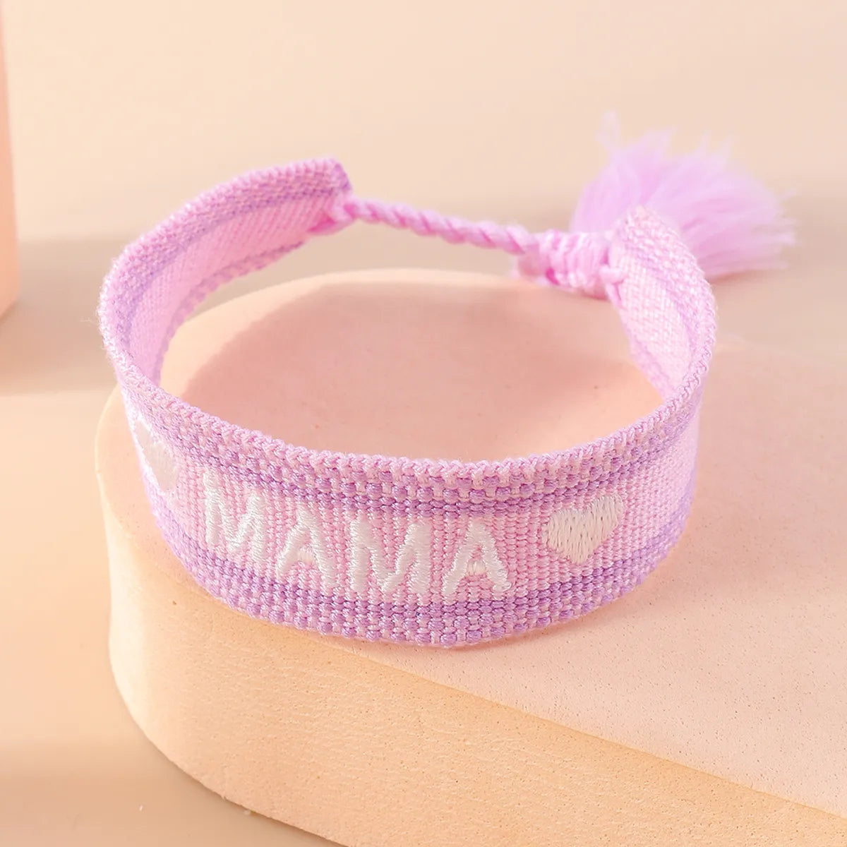 Mama Modern Style Letter Fabric Wholesale Bracelets