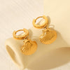 Marine Element Stainless Steel Geometric Electroplated Women's Earrings