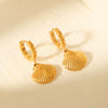 Marine Element Stainless Steel Geometric Electroplated Women's Earrings