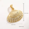 Marine Jewelry Accessories Copper Animal Style Shell Starfish Conch Fish Pendant Electroplated