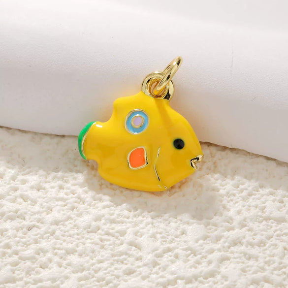 Marine Jewelry Accessories Copper Animal Style Shell Starfish Conch Fish Pendant Electroplated