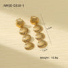 Marine Scallop Stainless Steel 18K Electroplated Retro Women's Earrings