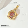 Marine Series Animal Turtle Pendant Necklace Copper Microinlaid Electroplating
