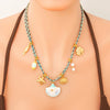 Marine Style Beach Sun Starfish Shell 304 Stainless Steel Cable Chain Pendant Necklaces Wholesale
