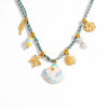 Marine Style Beach Sun Starfish Shell 304 Stainless Steel Cable Chain Pendant Necklaces Wholesale