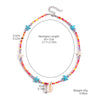 Marine Style Geometric Color Block Starfish Shell Wholesale Pendant Necklace
