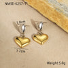 Marine Style Seahorse Starfish Geometric Earrings Stainless Steel 18K Electroplated Ear Jewelry