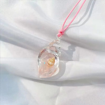 Marine Style Simple Style Conch Artificial Crystal Wholesale Pendant Necklace