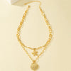 Marine Style Simple Style Starfish Shell Alloy Wholesale Pendant Necklace