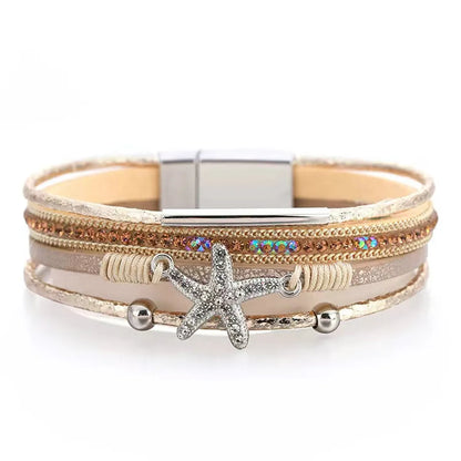 Marine Style Starfish Alloy Wholesale Bracelets