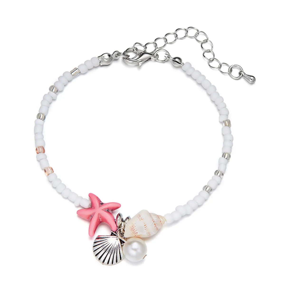 Marine Style Starfish Pearl Shell Seed Bead Shell Wholesale Bracelets