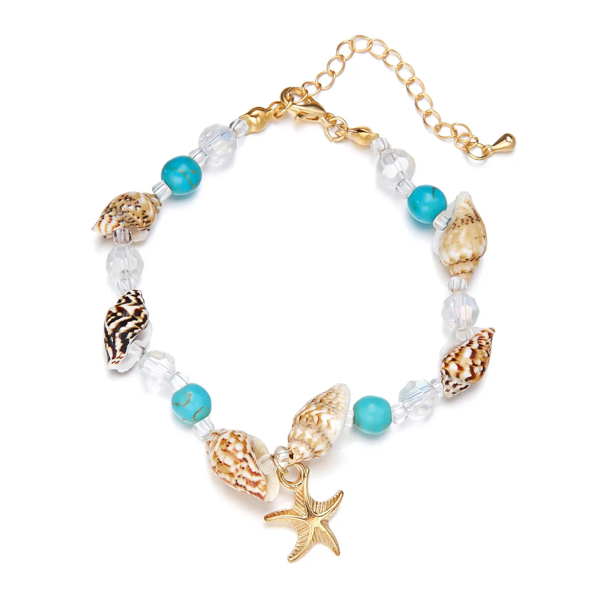 Marine Style Starfish Pearl Shell Seed Bead Shell Wholesale Bracelets