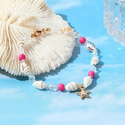 Marine Style Starfish Pearl Shell Seed Bead Shell Wholesale Bracelets