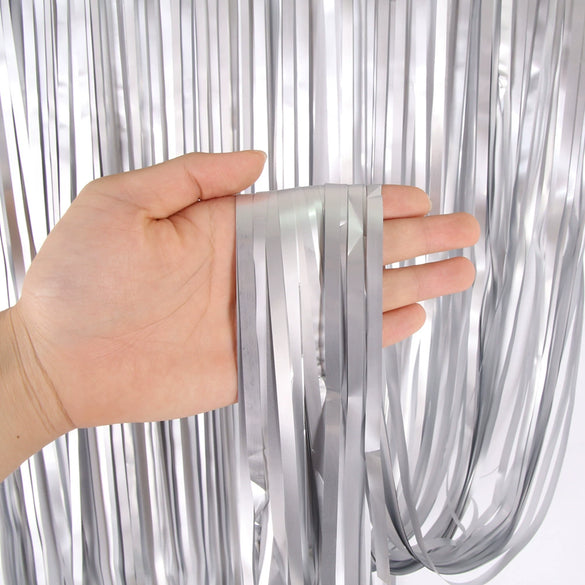 Matte Rain Silk Curtain For Party Decoration