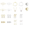 May New Freshwater Pearl S925 Sterling Silver Elegant Long Ear Line Earrings With 5A Eight Heart Eight Arrows Zircon Electroplated