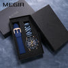 Mechanical Sports Men's Watch With Alloy Case Round Dial And Stainless Steel Strap