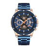 Mechanical Sports Men's Watch With Alloy Case Round Dial And Stainless Steel Strap