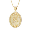 Medal Pendant Necklace Copper Plated Real Gold Cartoon Character Style