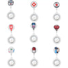 Medical Pocket Watch Alloy Case Silicone Strap Stainless Steel Buckle Round Dial Cartoon Style