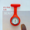 Medical Watch Plastic Case Stainless Steel Buckle Silicone Strap Round Dial Casual Style Tshaped