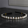 Medieval Style Natural Freshwater Baroque Pearl Headband With Retro Temperament Green Design