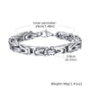 Men Hip Hop Stainless Steel Vshaped Electroplated Chain Bracelet Vintage Fashion
