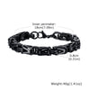 Men Hip Hop Stainless Steel Vshaped Electroplated Chain Bracelet Vintage Fashion