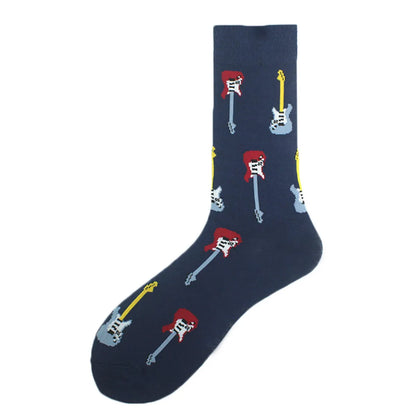 Men'S Casual Animal Vegetable Notes Cotton Ankle Socks A Pair