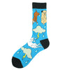 Men'S Casual Animal Vegetable Notes Cotton Ankle Socks A Pair