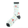 Men'S Fashion Cartoon Nylon Cotton Printing Crew Socks A Pair