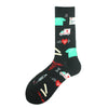 Men'S Fashion Cartoon Nylon Cotton Printing Crew Socks A Pair