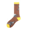 Men'S Fashion Cartoon Nylon Cotton Printing Crew Socks A Pair