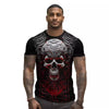 Men'S Skull Streetwear Round Neck Short Sleeve Regular Fit Men'S T-Shirt