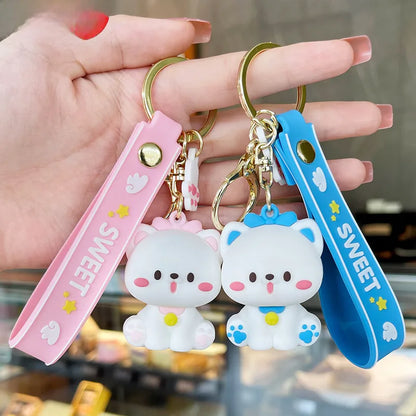 Meng Xu Cute Cartoon Key Chain Meng Meng Cat Key Chain Car Pendant Bag Hanging Jewelry Small Gifts Wholesale