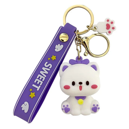 Meng Xu Cute Cartoon Key Chain Meng Meng Cat Key Chain Car Pendant Bag Hanging Jewelry Small Gifts Wholesale