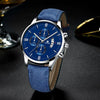 Men's Alloy And Imitation Leather Business Style Round Quartz Watch With Printed Logo