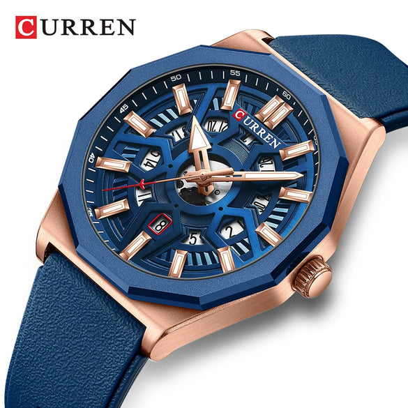Men's Alloy And Silicone Fashion Casual Quartz Watch With Round Dial And Titanium Metal Clasp