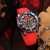 Men's Alloy And Silicone Multifunction Waterproof Luminous Sports Watch With Mineral Strengthened Glass Mirror And Stainless Steel Clasp
