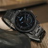Men's Alloy And Stainless Steel Band Fashion Round Dial Gear Dial Quartz Watch 4Piece Gift Box Set