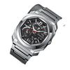 Men's Alloy And Stainless Steel Band Round Dial Sports Mechanical Quartz Watch