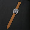 Men's Alloy And Stainless Steel Belt Watch Fashion Round Dial
