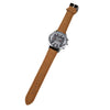 Men's Alloy And Stainless Steel Belt Watch Fashion Round Dial