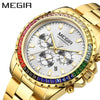 Men's Alloy And Stainless Steel Business Style Round Quartz Watch Waterproof Luminous Calendar