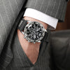 Men's Alloy And Stainless Steel Casual Business Round Dial Quartz Watch