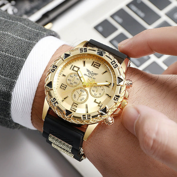 Men's Alloy And Stainless Steel Casual Business Round Dial Quartz Watch