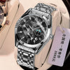 Men's Alloy And Stainless Steel Fullautomatic Movement Round Dial Waterproof Luminous Fashion Watch