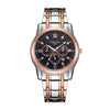 Men's Alloy And Stainless Steel Fullautomatic Movement Round Dial Waterproof Luminous Fashion Watch